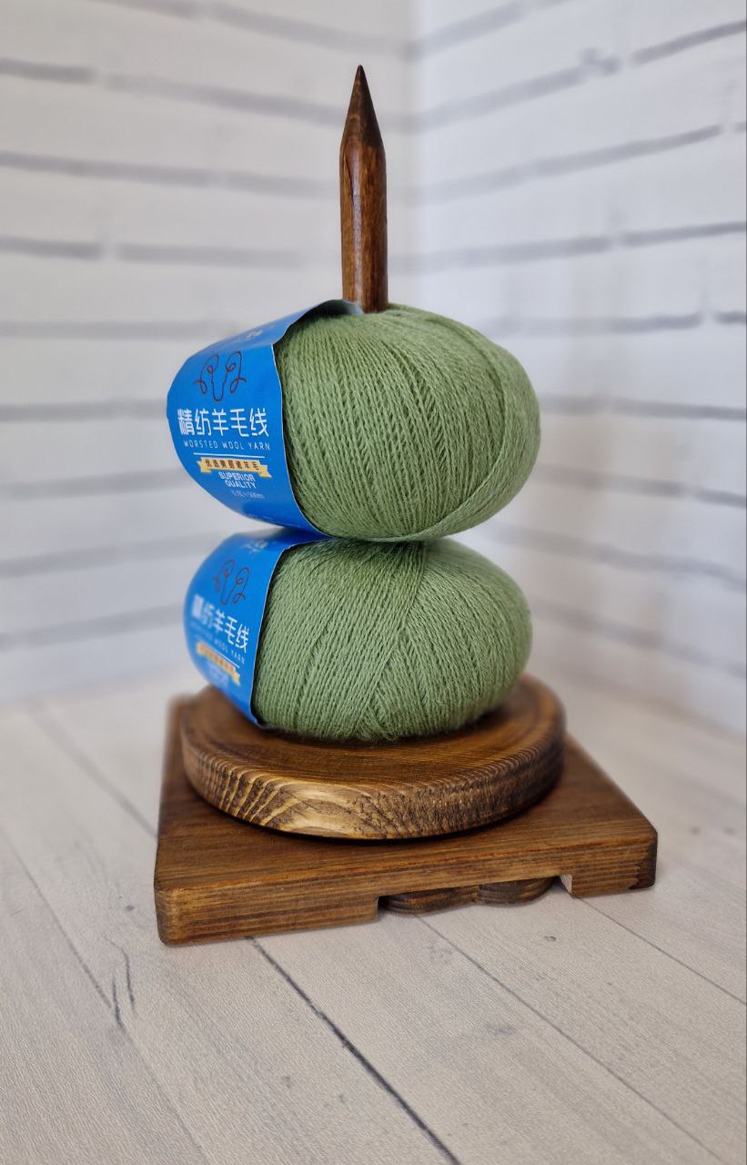 картинка Меринос Worsted Зеленый от магазина Одежда+