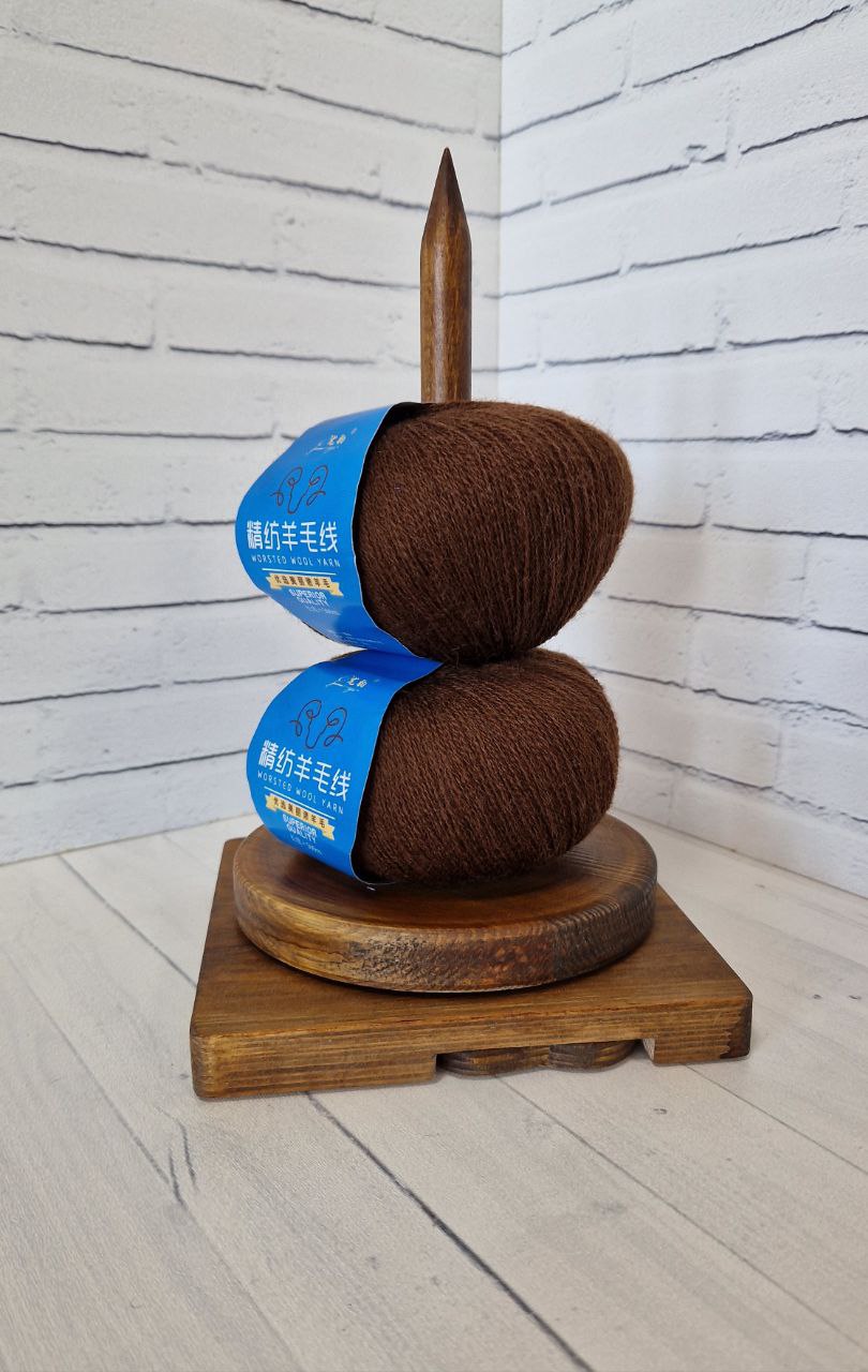картинка Меринос Worsted Шоколад от магазина Одежда+